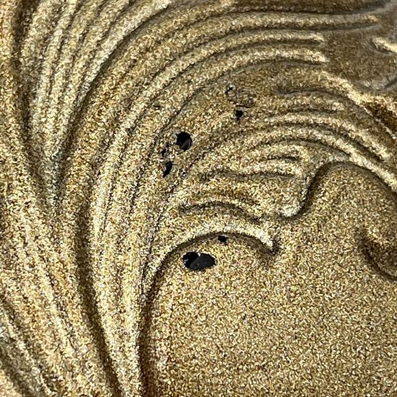 Goofus Reverse Glass Candy Dish Nut Bowl Serving Plate Purple Gold Vintage Decor - Picture 9 of 13